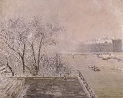 Camille Pissarro The Louvre under snow china oil painting artist